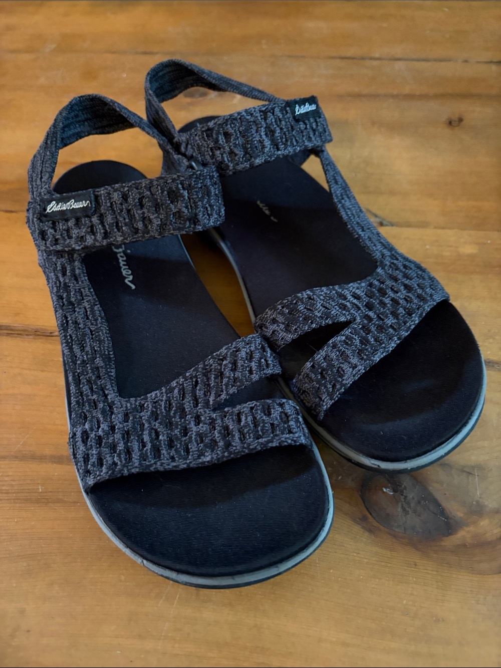 Eddie Bauer Women's Flexion Sandal black, size 9
